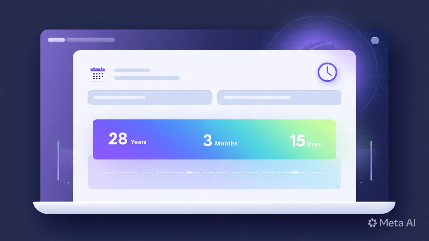 Age Calculator – Calculate Your Exact Age in Years, Months & Days